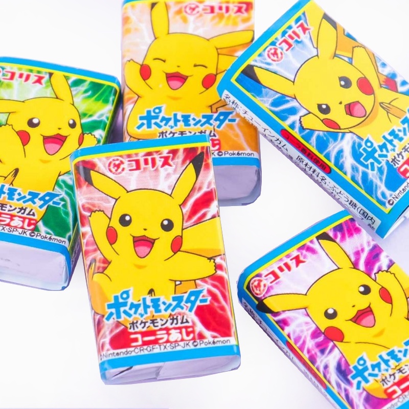 Chiclete Japonês do Pokemon Pikachu sabor Cola 60un 312g - Bonsai Mercearia