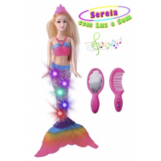 Cauda de sereia para boneca barbie