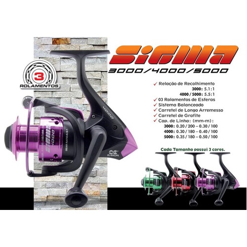 Molinete Pesca Sniper 3000 3 Rolamentos Maruri - Molinete - Magazine Luiza