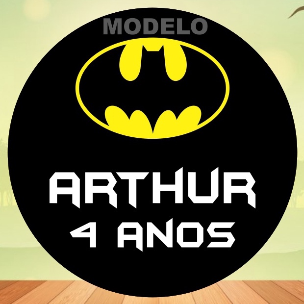 30 Adesivos Latinha Batman Etiqueta Rótulos Personalizado