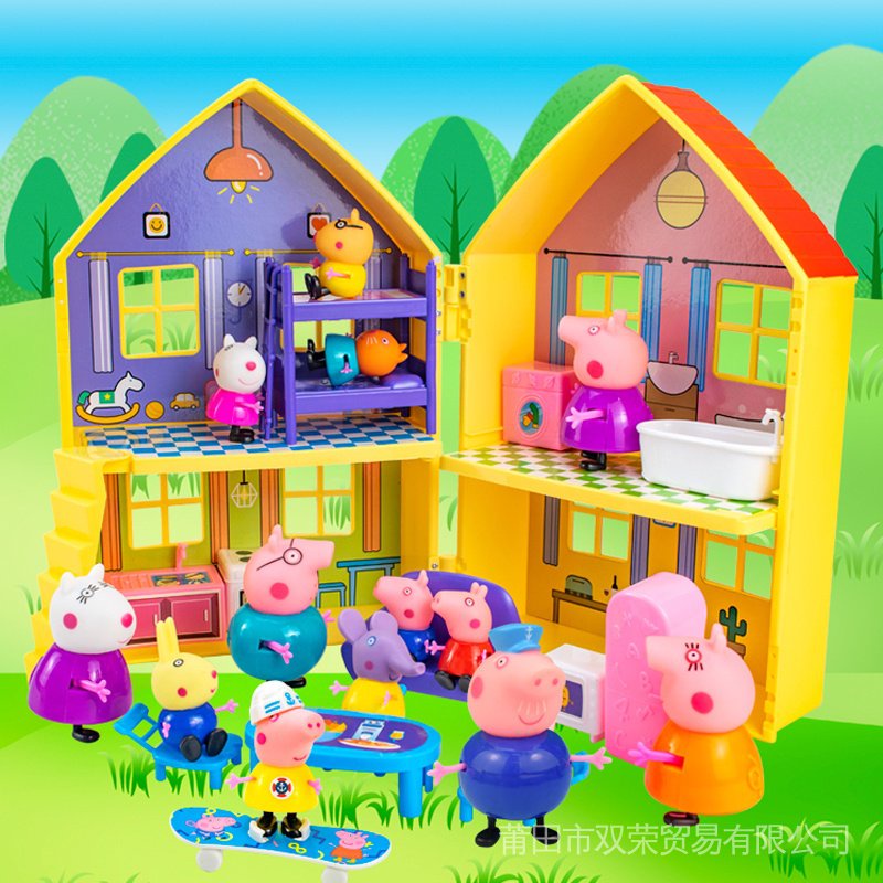 Casinha Casa Gigante Completa Com Acessórios Peppa Pig Sunny