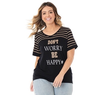 Blusa Visco Lycra Estampada Casual e Moderna