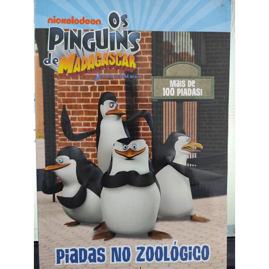 PIADAS NO ZOOLÓGICO OS PINGUINS DE MADAGASCAR ED. CARAMELO Shopee