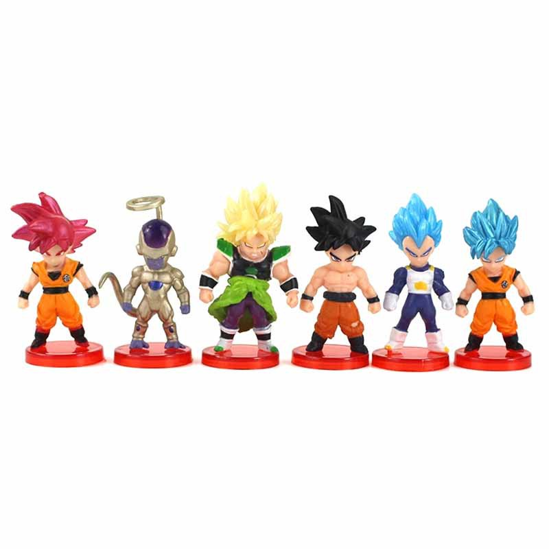 21pcs/Set 6-8cm Bola De Dragão Z DBZ Super Saiyan Son Goku Frieza