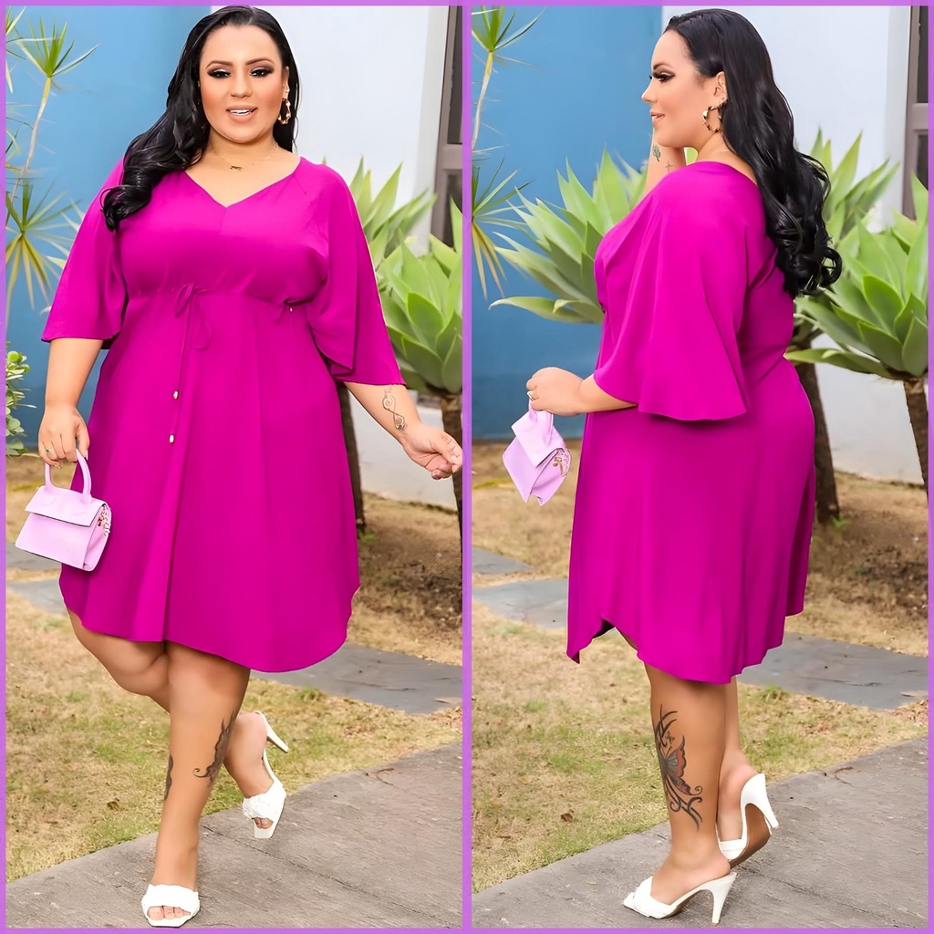 Vestido bata plus store size