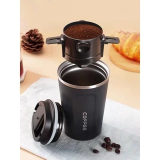 Kit*garrafa Copo Térmico Inox Anti-vazamento Café + Filtro