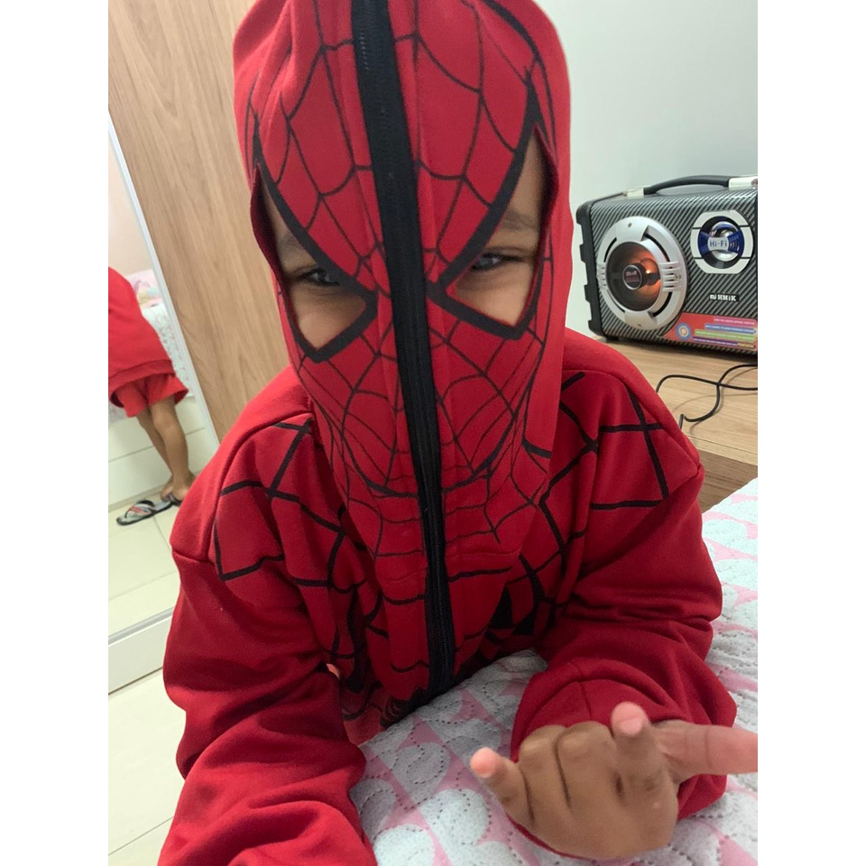 Blusa de frio sales homem aranha