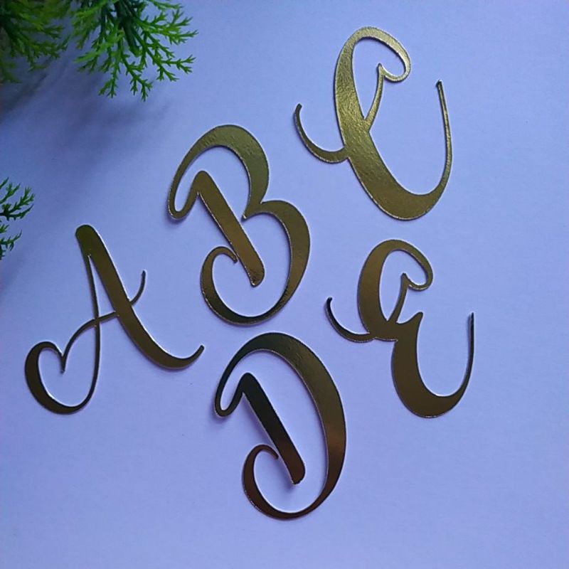 Aplique Tags Letras papel Laminado Personalizados - 10 unidades ...