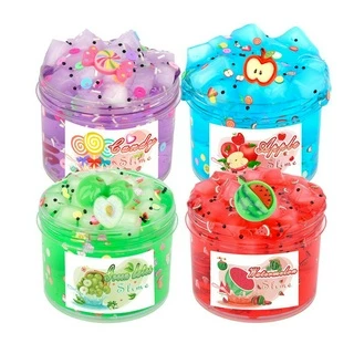 4pack Jelly Cube Slime Kit , Super Macio E Não Pegajoso , Presentes De Dia De Nascimento Para Meninas Meninos