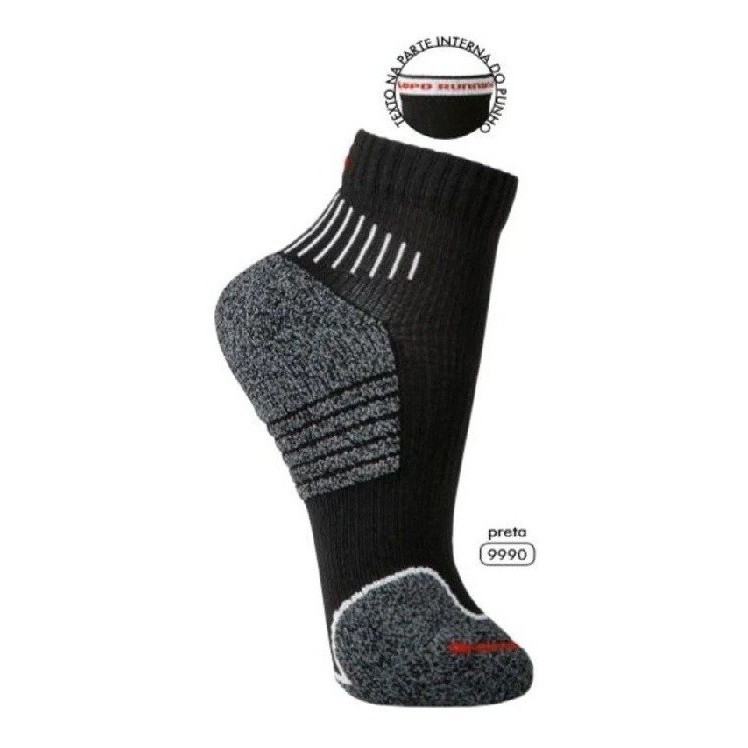 Meia Lupo Sport Cano Curto Perfomance Running Atoalhada 15402 | Shopee ...