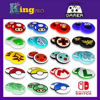 Par thumb grip capa analogico joycon nintendo switch lite ou padrão borrachinha Joy con Ótima Qualidade