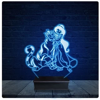 Luminária Led Acrilico Abajur - Jasmine Aladin 2