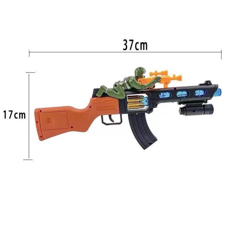 Arma Metralhadora De Brinquedo Som Friccao - Desconto no Preço