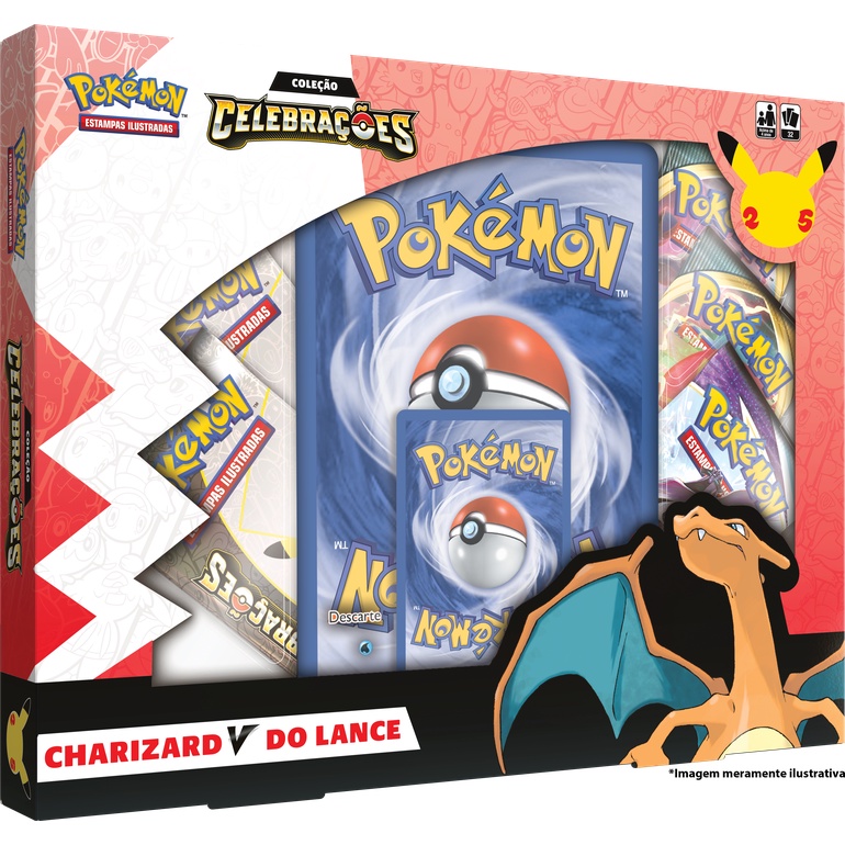 Box Charizard V do Lance - Celebrações