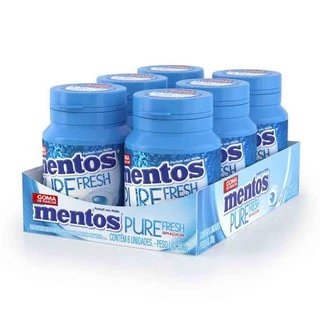 Chiclete Mentos Pure Fresh Mint Garrafa 6 unidades