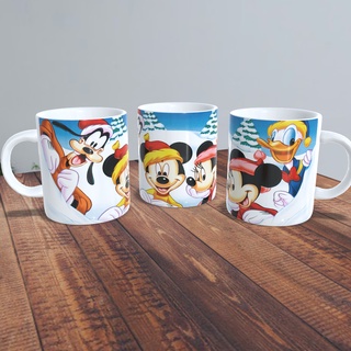 Caneca Mickey, Minnie, Pato Donald e Pateta - Natal