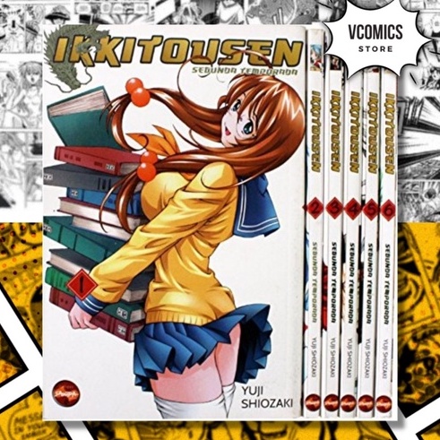 ikkitousen segunda temporada Volumes (1,2,3,4,5,6) valor unitário - Mangá