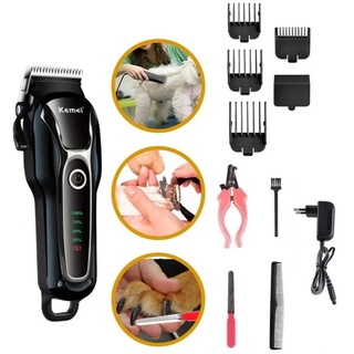 Maquina Tosa Cães E Gatos kemei pet Profissional aparador de pelos pets original kemei 1991 - 100/220v bivolt