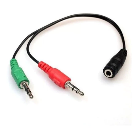 ADAPTADOR DE AUDIO 1 P2 FEMEA 2 P2 MACHO