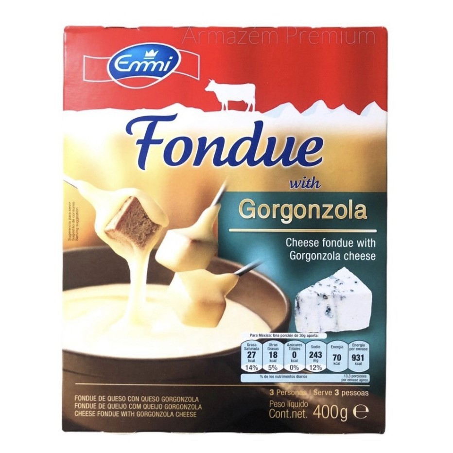 Fondue Emmi Gorgonzola 400g Importado Da Suiça