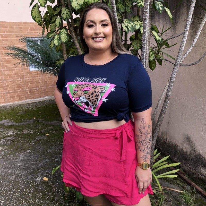 cropped t shirt plus size