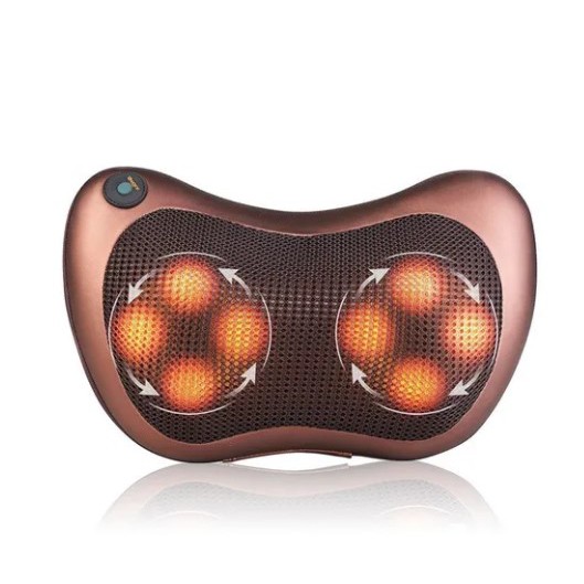 Almofada Massageador De Pescoço E Lombar corporal pés cabeça Shiatsu Veicular
