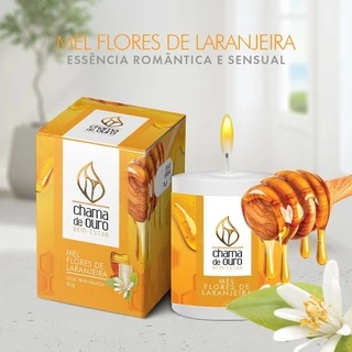 Vela Aromatica Velas Perfumada Decorativa 60g - Perfume Mel Flores De Laranjeira