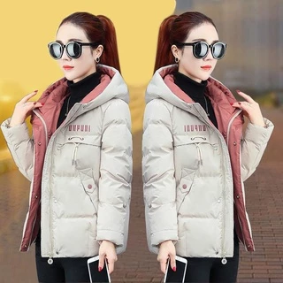 Moda Inverno Quente Mulheres Jaqueta Com Capuz Manga Comprida Zipper Grosso De Algodão Acolchoado Casaco Parka em Promoção na Shopee Moda Inverno Quente Mulheres Jaqueta Com Capuz Manga Comprida Zipper Grosso De Algodão Acolchoado Casaco Parka