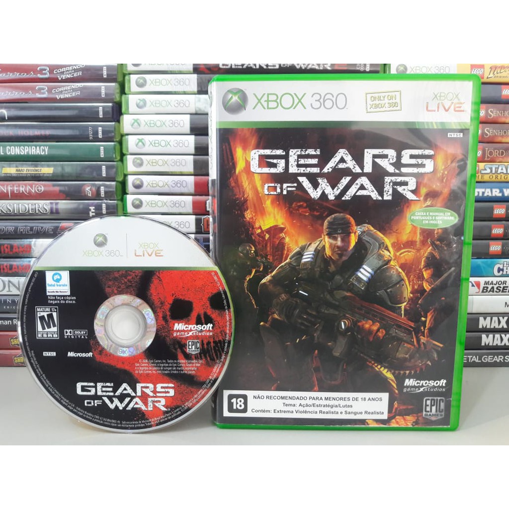 Gears of War 1 - Jogo para Xbox 360 Original - Mídia Física - Jogo para Xbox  360 Original - Mídia Física