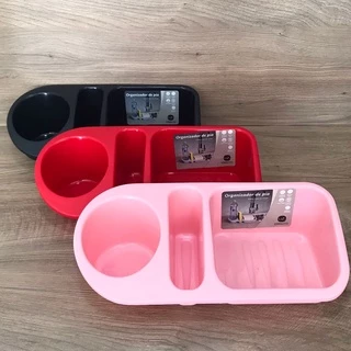Organizador Cozinha para Pia UZ Plus com Porta Detergente Porta Sabão Esponja 1 unidade