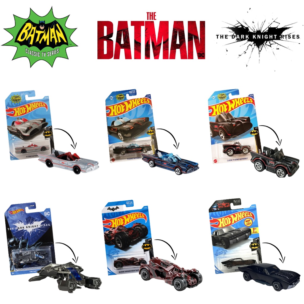 Carrinho Hot Wheels Batman Tv Series Batmobile Dc 4/5