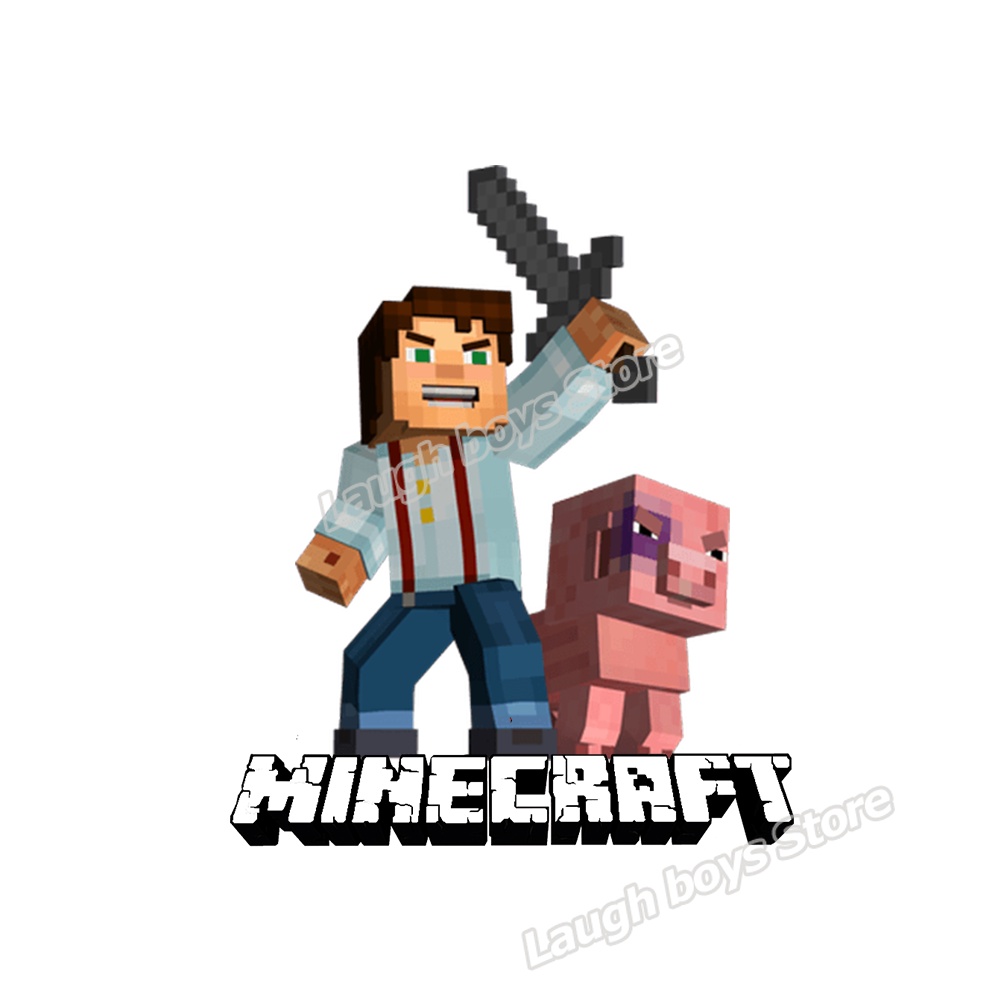 Minecraft Adesivo De Transferência De Calor De Desenhos Animados ...