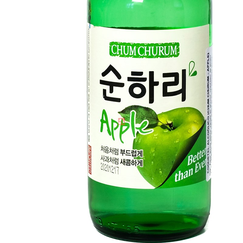 Soju Bebida Tradicional Coreana Importada Maça Verde 360ml