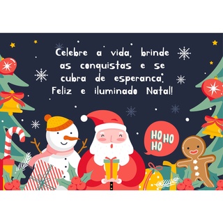 Placa Quadro Decorativo Natal - Ho Ho Ho Papai Noel - Cia Laser