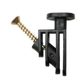 Pino Do Trilho Superior Porta Sanfonada - 10 Unidades Preto