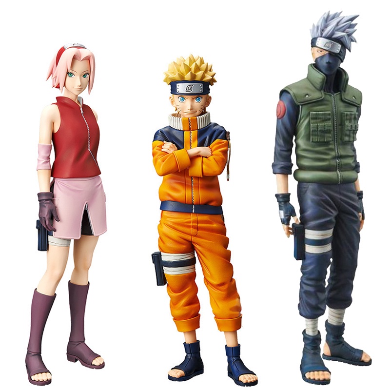 Anime Uzumaki Naruto Hatake Kakashi Haruno Sakura Pvc Figura De