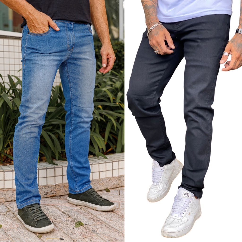 Calça Jeans Masculina Tradicional Slim Fit com Elastano - Urban