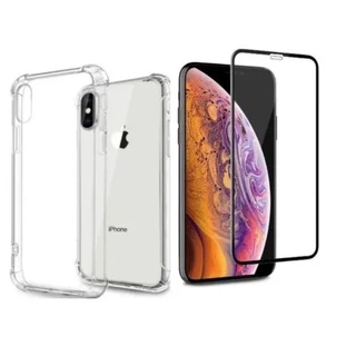 IPhone XR Kit Capa Anti-Impacto Transparente + Película 3D/9D