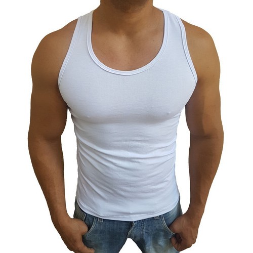 Regata Tank Rapper Estilo Americana Básica Elastano - Escorrega o Preço