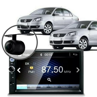 Central Multimídia Mp5 Polo Sedan 2006 Câmera Bluetooth Espelhamento