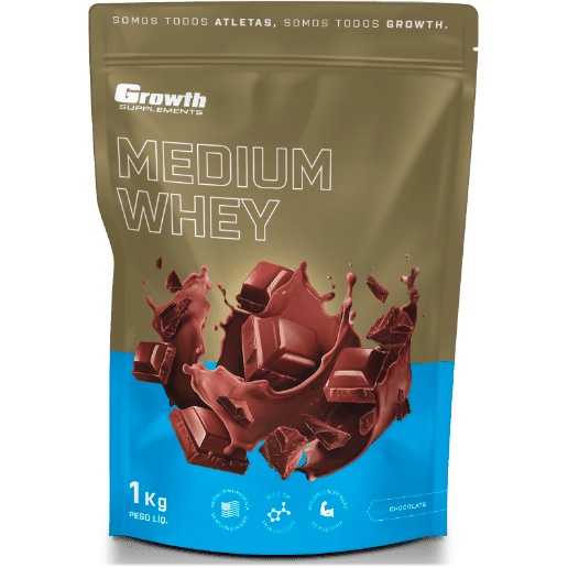 Medium Whey Protein - Pacote 1kg - Growth Supplements