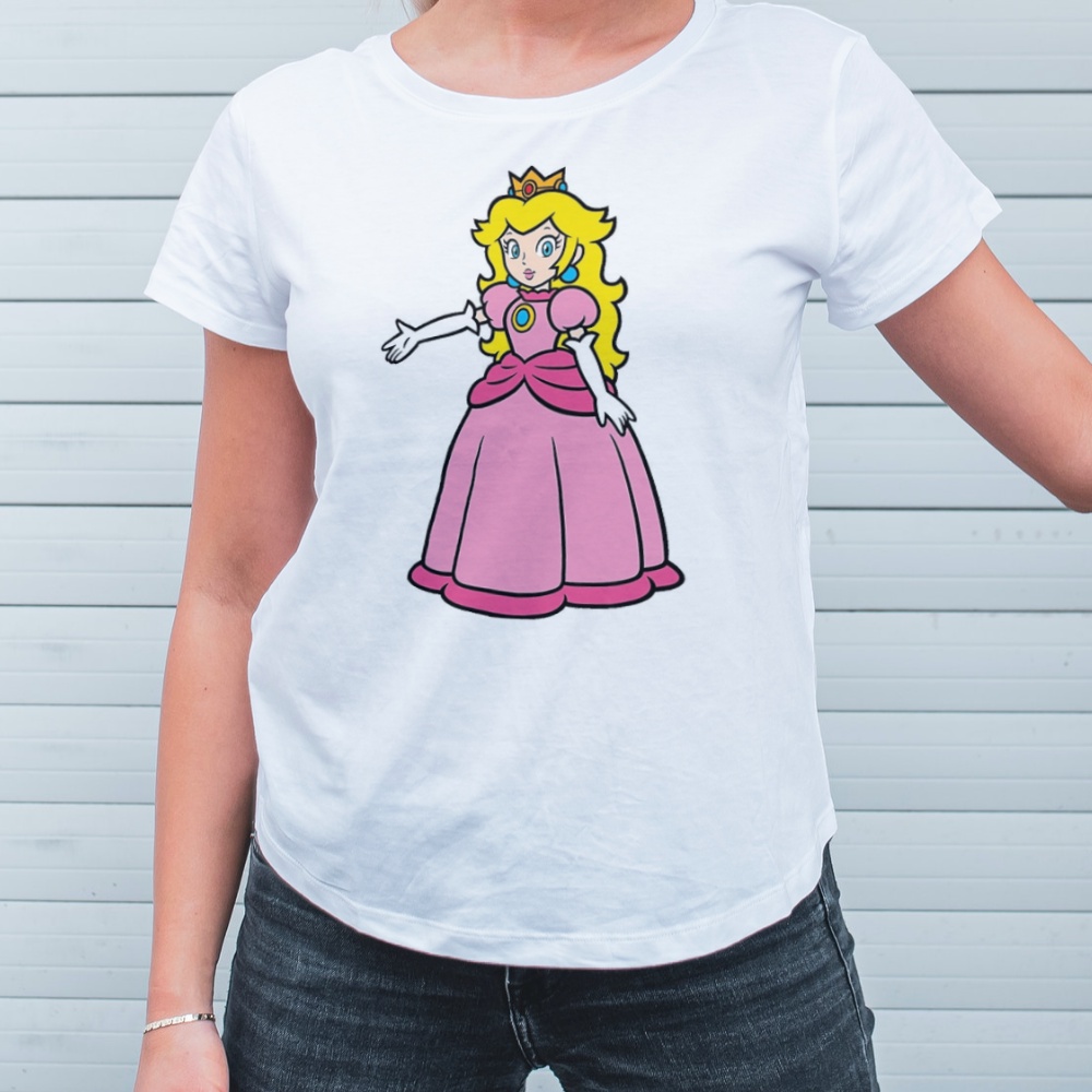 Camiseta Princesa Peach Mario Bros | Shopee Brasil