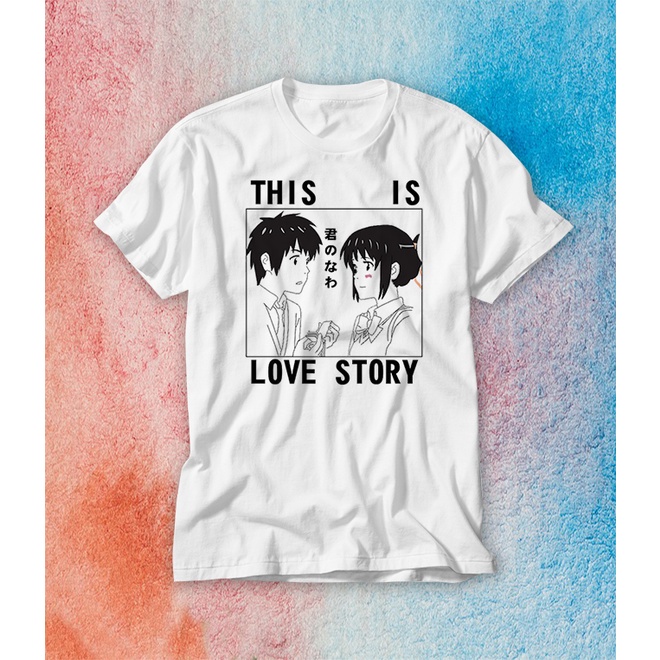 Camiseta unissex Your Name kimi no na wa anime otaku | Shopee Brasil