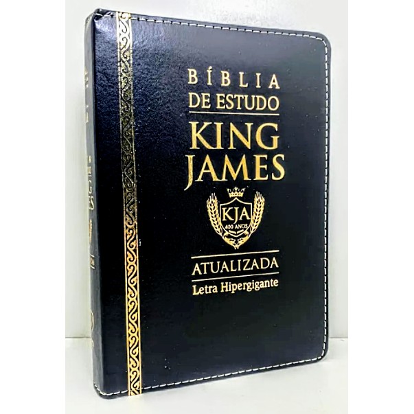 Bíblia De Estudo King James Atualizada - Capa Preta Luxo | Shopee Brasil