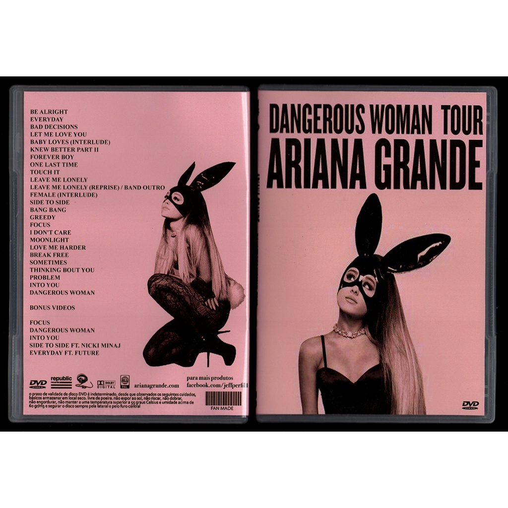 DVD ARIANA GRANDE - DANGEROUS WOMAN TOUR | Shopee Brasil