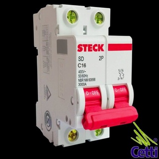 Disjuntor Bipolar 16a - Steck