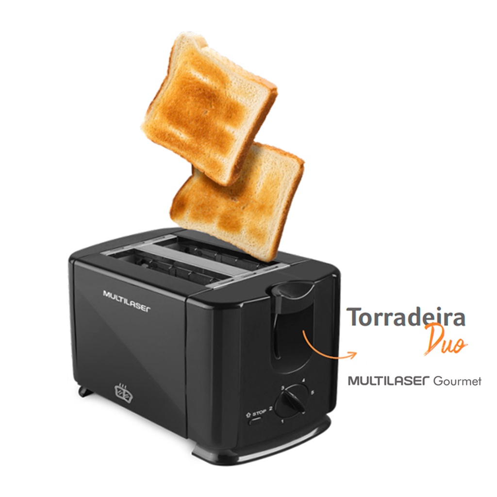Torradeira Eletrica e Tostador Pao de Forma Vertical Portatil Compacta ...