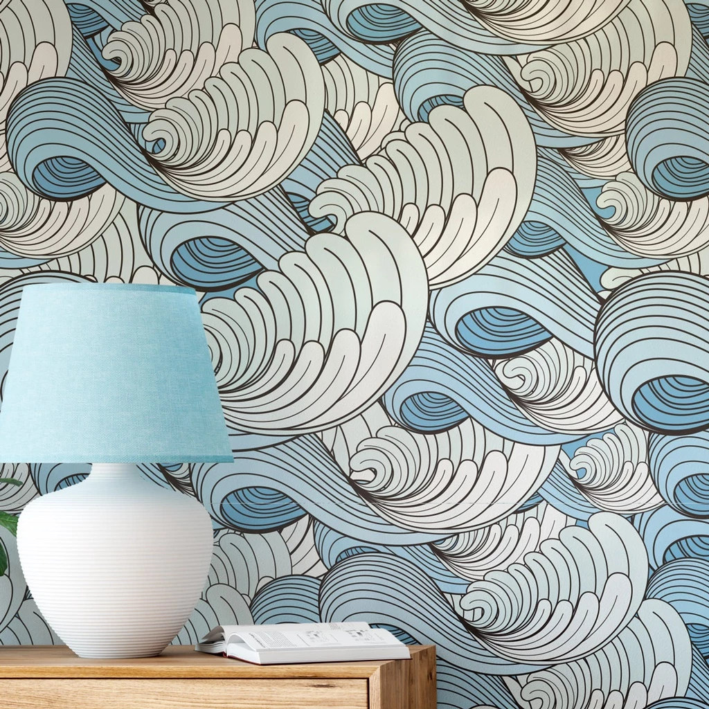 Papel de parede ondas tropicais