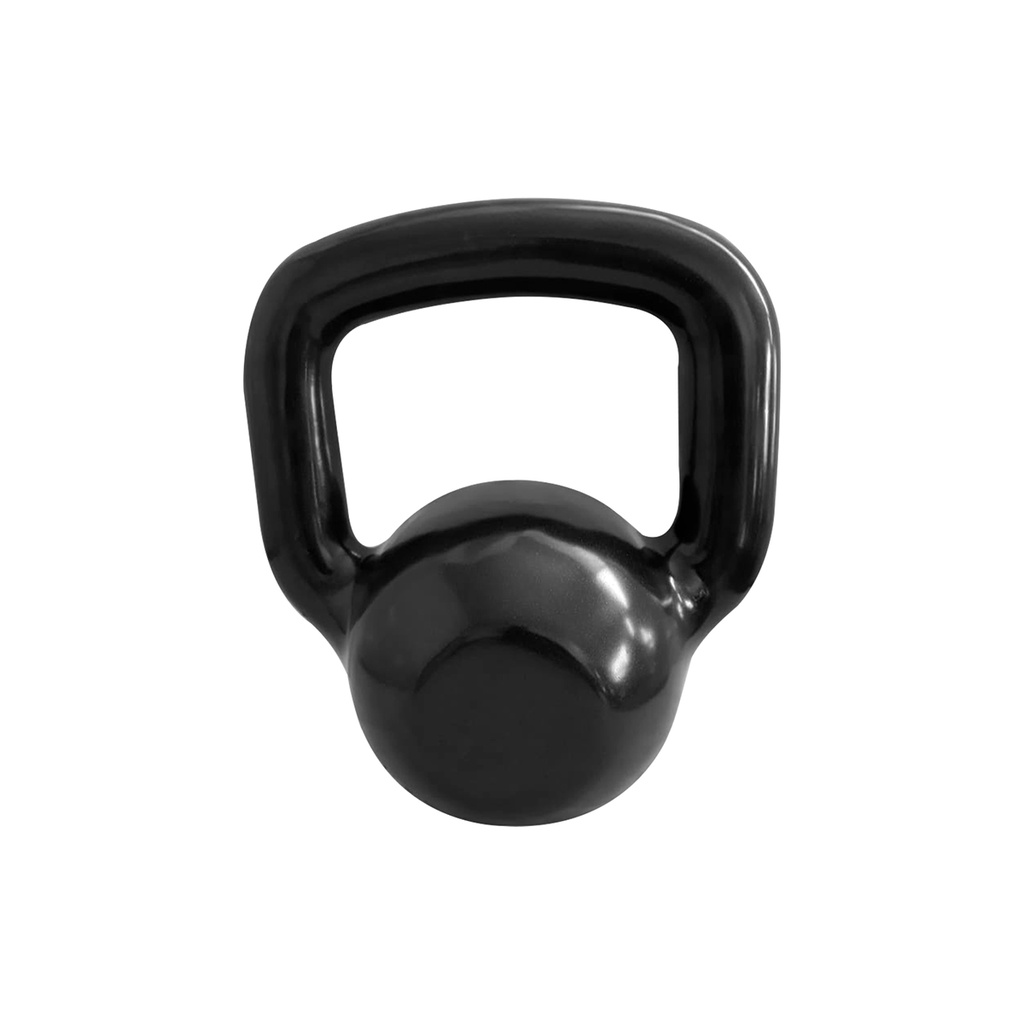 Kettlebell Emborrachado 12KG Fundidos de Minas - Preto