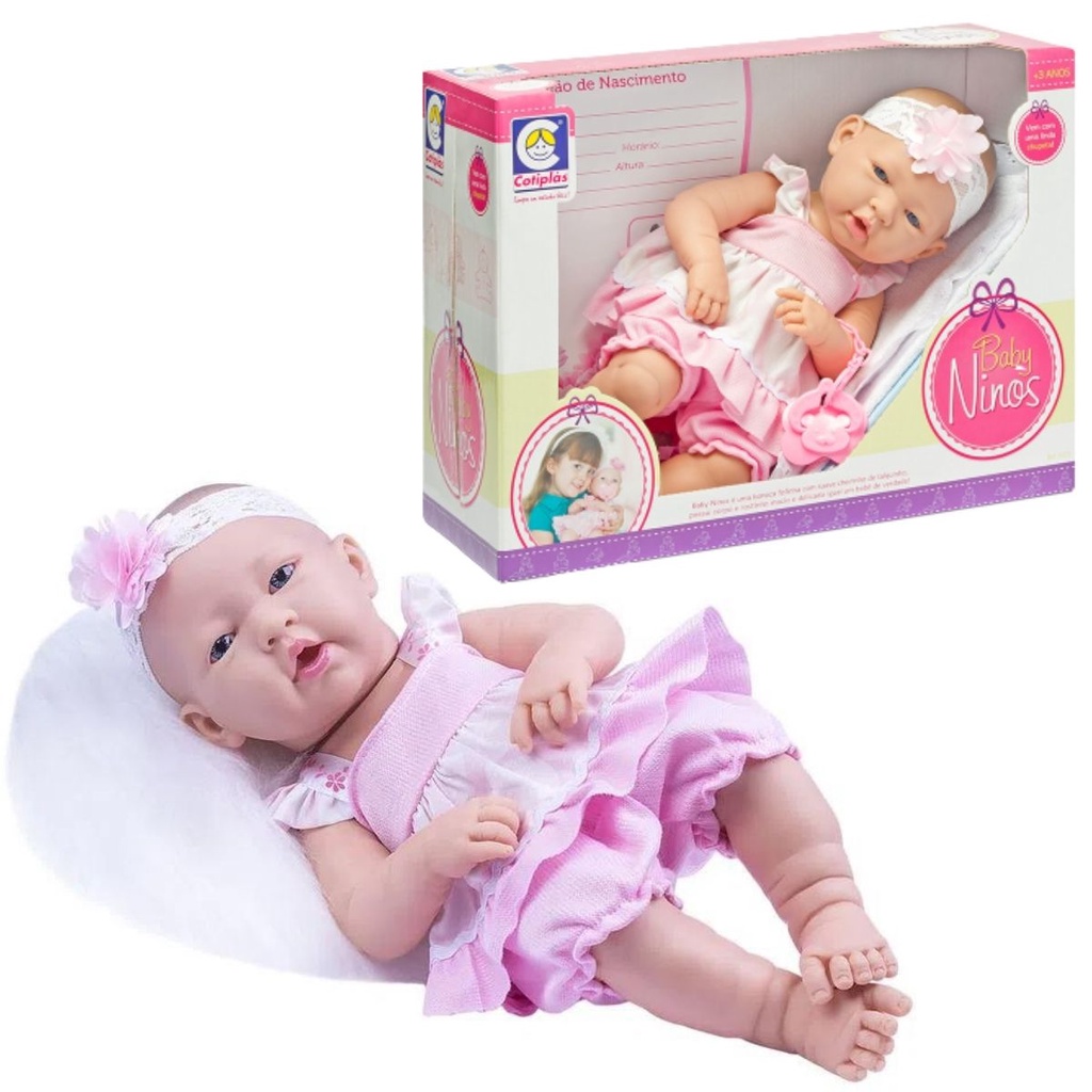 Boneca Bebê Conforto La New Reborn Menina Infantil - Cotiplás